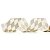 Fita Aramada de Linho Creme com Losangos Glitter Ouro 6,3x914cm - Ref 1042649 Cromus - Imagem 1
