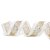 Fita Aramada Branca com Faixa Tela Glitter Ouro 6,3x914cm - Ref 1057712 Cromus - Imagem 1
