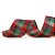 Fita Aramada de Natal Xadrez Verde e Vermelho 6,3x914cm - Ref 1030892 Cromus - Imagem 1
