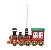 Enfeite Pendurar Locomotiva Vermelha 6x12cm com 1 Unidade - Red 1001891 Cromus - Imagem 1