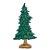 Enfeite Pinheiro de Resina Verde 20cm - Ref 1004338 Cromus - Imagem 1