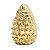 Enfeite Pinha Dourada 12cm de Cerâmica - Ref 1001284 Cromus - Imagem 1
