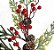 Galho Cipreste com Frutas Vermelhas e Pinhas 60cm - Ref 1069390 Cromus - Imagem 2