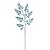 Galho Folhagem Azul Tiffany com Glitter 43cm - Ref 1920024 Cromus - Imagem 1