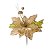 Flor de Natal Poisentia Dourada com Galho - Ref 1641639 Cromus - Imagem 1