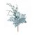 Flor de Natal Poisentia Azul Claro Com Galho Glitter - Ref 1920540 Cromus - Imagem 1