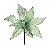 Flor de Natal Posentia de Veludo Verde Hortelã com Pétalas de Tela - Ref 1202008 Cromus - Imagem 1