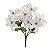 Buque de Flores de Natal Poinsetia Branca com Borda Prata 35cm- Ref 1695909 Cromus - Imagem 1