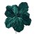 Flor de Natal Magnólia de Veludo Verde Esmeralda 25cm - Ref 1084577 Cromus - Imagem 1