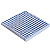 Guardanapo de Papel 32x32cm Xadrez Azul com 20Un - Silver Plastic - Imagem 2