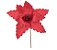 Flor de Natal Poisentia de Veludo Vermelho 26cm - Ref 1089108 Cromus - Imagem 1