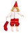 Enfeite Pendurar Menino de Calsa Vermelho Segurando Meia 23x11x5cm com 1 Un - Dolls - Ref 1594268M Cromus - Imagem 1