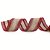 Fita Aramada Vermelho Marsala com Faixa Cru Central 6,3x914cm - Ref 1043789 Cromus - Imagem 1