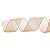 Fita Aramada de Tela Glitter Dourada 6,3cmx9,14m - Ref 1073416 Cromus - Imagem 1