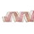 Fita Aramada Tela Glitter Rosa com Faixa Central 3,8CMx9,14M - Ref 1026246 Cromus - Imagem 1