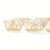 Fita Aramada Tela Dourada com Glitter 3,8x914cm - Ref 1026296 Cromus - Imagem 1