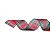 Fita Aramada de Natal Juta Xadrez Vermelho e Verde 6,3cmx9,14m - Ref 1923847 Cromus - Imagem 1