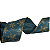 Fita Aramada de Natal Verde Tiffany com Flocos de Neve Dourado 6,3cmx914cm - Ref 1206618 Cromus - Imagem 3