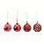 Tubo Bolas de Natal Sortidas 4cm Vermelha com 35und - Ref 1106270 Cromus - Imagem 1