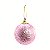 Bolas de Natal Glitter Rosa Claro 4cm com 12 Un - Ref 1921458 Cromus - Imagem 1