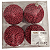 Bolas de Natal Flocado Brilhante Vermelho 10cm com 4Un - Ref 1106461 Cromus - Imagem 2