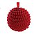 Bolas de Natal Vermelha Pompom 10cm com 4 Un - Ref 1106529 Cromus - Imagem 1