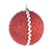 Bolas de Natal Vermelha de Crochê com Paetê e Tira Branca 10cm com 4 Un - Ref 1106563 Cromus - Imagem 1
