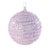 Bolas de Natal Rosa Claro com Estrelinhas Brancas 8cm com 6 Un - Ref 1106703 Cromus - Imagem 1
