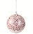 Bola de Natal Glitter e Paetê Rosa Claro 10cm com 4 Un - Ref 1106704 Cromus - Imagem 1