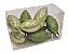 Enfeite Pendurar Pingente Gota Verde Claro Perolado e Glitter 7x3cm com 8Un - Ref - Imagem 1