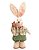 Coelho de Algodão Em Pé com Calça Verde e Placa Feliz Páscoa 45x18x10cm - Ref 1019108 Cromus - Imagem 1