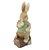 Coelho de Resina Sentado no Tronco Comendo Acelga 14.5cm - Ref 1094144 Cromus - Imagem 1