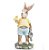 Coelho de Resina Segurando Ovo 17x8cm - Fancy - Ref 1014477 Cromus - Imagem 1