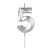 Vela de Aniversário Design Prata Número 5 - Silver - Imagem 1