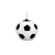Vela de Aniversário Formato Bolas de Futebol 3cm com 6 Unidades - SIlver - Imagem 1