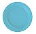 Prato Descartável de Plástico Azul Claro 15cm com 10 Unidades - Bello - Imagem 1