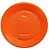 Prato Descartável de Plástico Laranja 15cm com 10 Unidades - Bello - Imagem 1