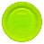 Prato Descartável de Plástico Verde Limão 15cm com 10 Unidades - Bello - Imagem 1