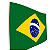 Mini Bandeira do Brasil de E.V.A 4x7cm com 5 Unidades - Ref 207007 Piffer - Imagem 2