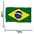 Mini Bandeira do Brasil de E.V.A 4x7cm com 5 Unidades - Ref 207007 Piffer - Imagem 4