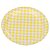 Prato de Papel Xadrez Amarelo e Branco 18cm com 10Un - Silver - Imagem 1