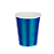 Copo de Papel Furta-Cor Azul Escuro 270Ml com 10 Un - Silver - Imagem 1