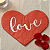 Guardanapo de Papel 33x33cm Coração Love com 20Un - Silver Plastic - Imagem 1