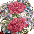 Guardanapo de Papel 33x33cm Rosas e Flores com 20Un - Silver Plastic - Imagem 2