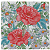 Guardanapo de Papel 33x33cm Rosas e Flores com 20Un - Silver Plastic - Imagem 4