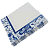 Guardanapo de Papel 33x33cm Estampado Borda Moldura Azul com 20Un - Silver Plastic - Imagem 1