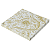 Guardanapo de Papel 33x33cm Estampado Bordado Dourado com 20Un - Silver Plastic - Imagem 1