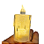 Vela de Led Branca 3.7x8cm 1unidade HA395 - Silver - Imagem 2