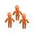 Mini Boneco de Plástico 5x3cm com 10 Unidades - NC Toys - Imagem 1