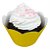 Saia de Cupcake Amarelo com 12 Unidades - NC Toys - Imagem 2